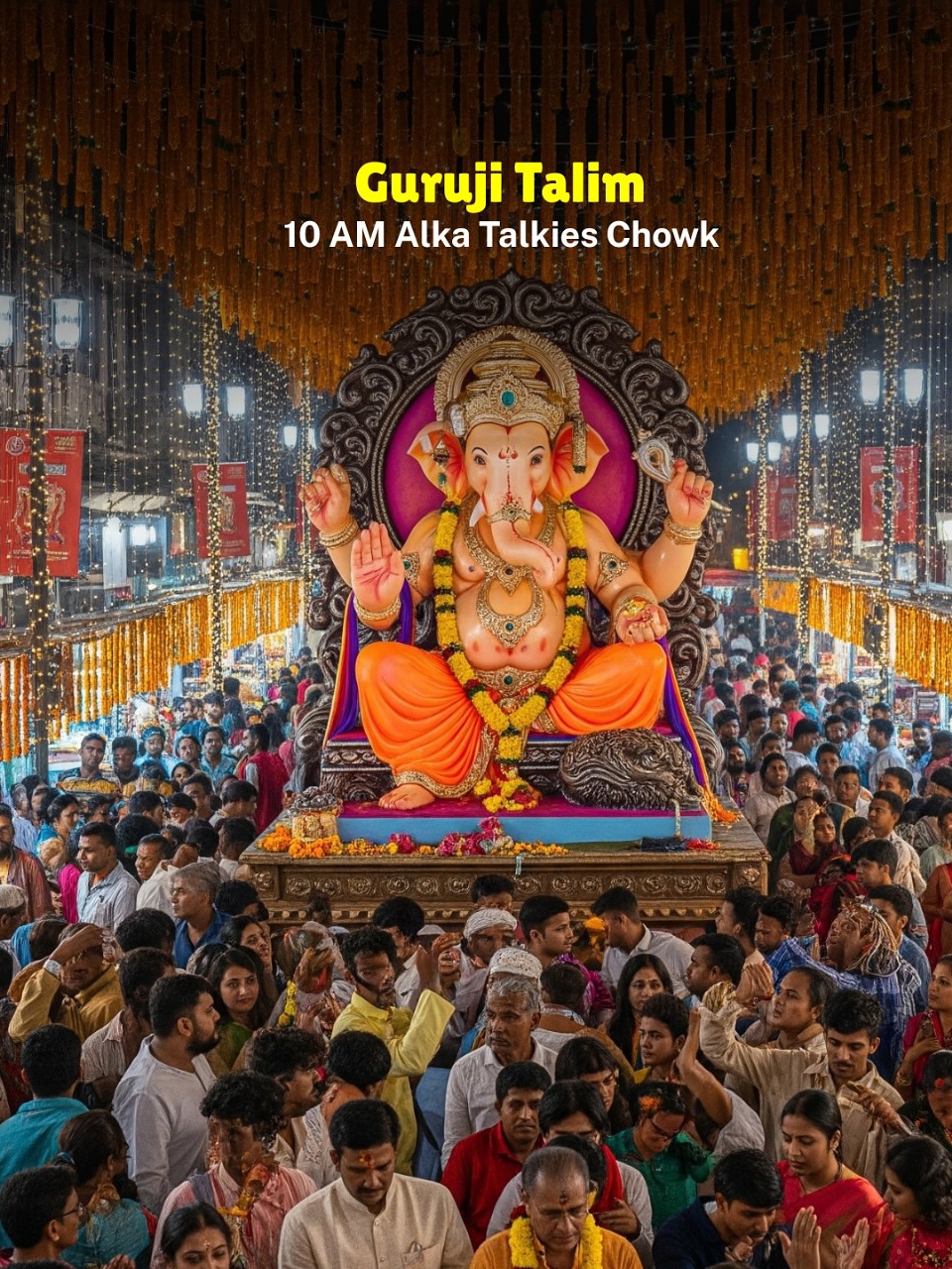 Ganesh Visarjan procession during Ganesh Chaturthi, Pune